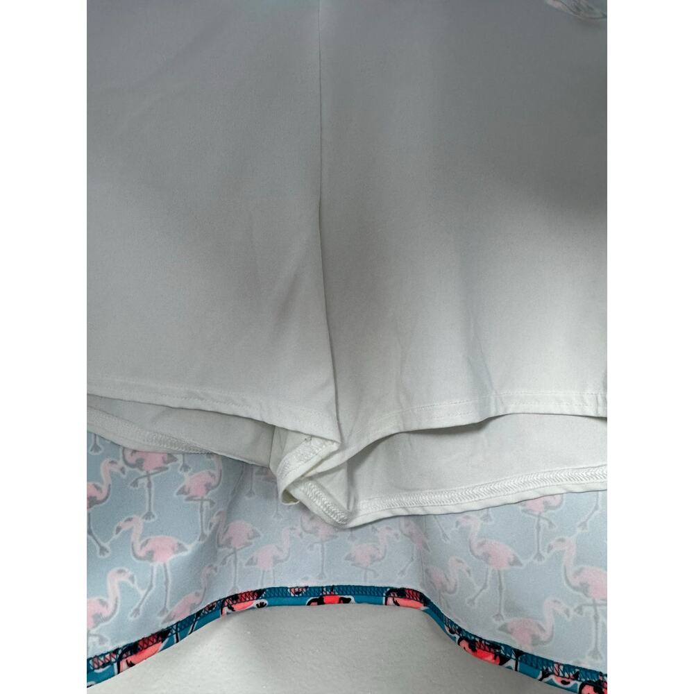 Zelos Women's Robin Egg Blue Skort Flamingos Golf Tennis Pickleball XL Active - Picture 6 of 11